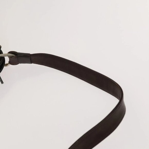 Christian Dior Trotter Canvas Shoulder Bag Brown Gold Auth 124990 - Picture 10 of 14